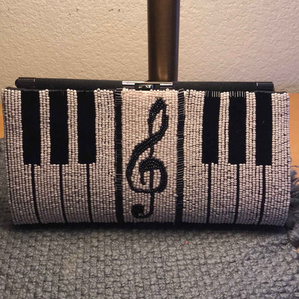 Aria by MF beaded wallet/clutch